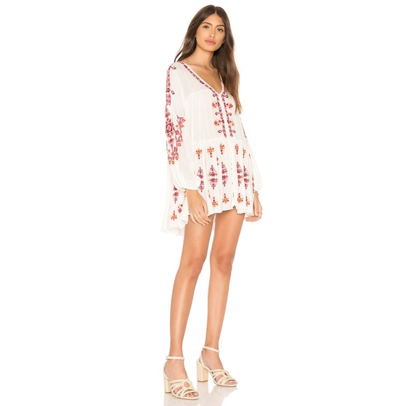 Free People Arianna Embroidered Tunic Mini Dress - Picture 2 of 6